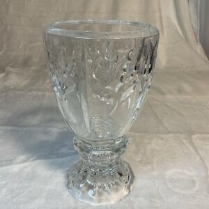 Candle Holder Hurricane 24% Lead‎ Crystal Holiday Elegance Mini St. George